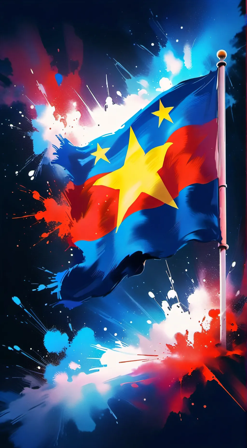 ai character: 💙❤🤍⭐ YUGOSLAVIA  background