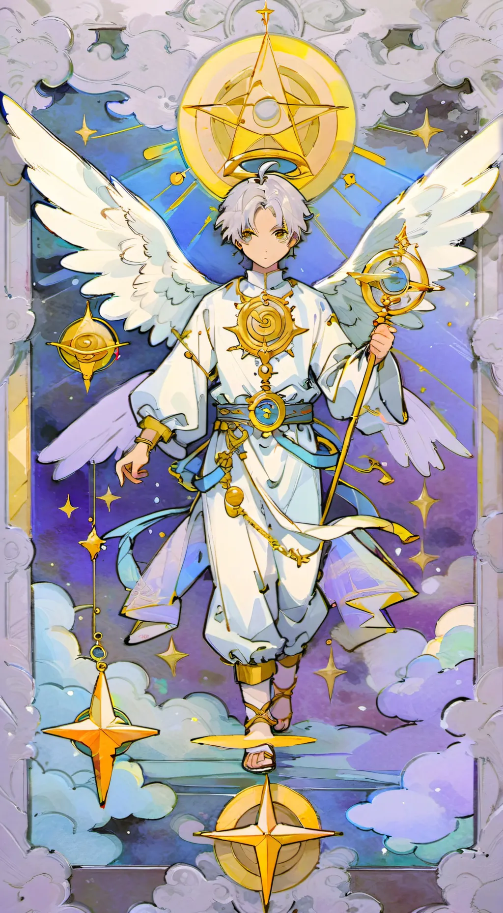 ai character: ophanim angel👁 background