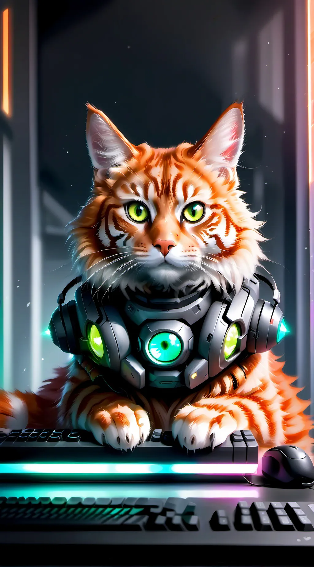 ai character: BitByte background