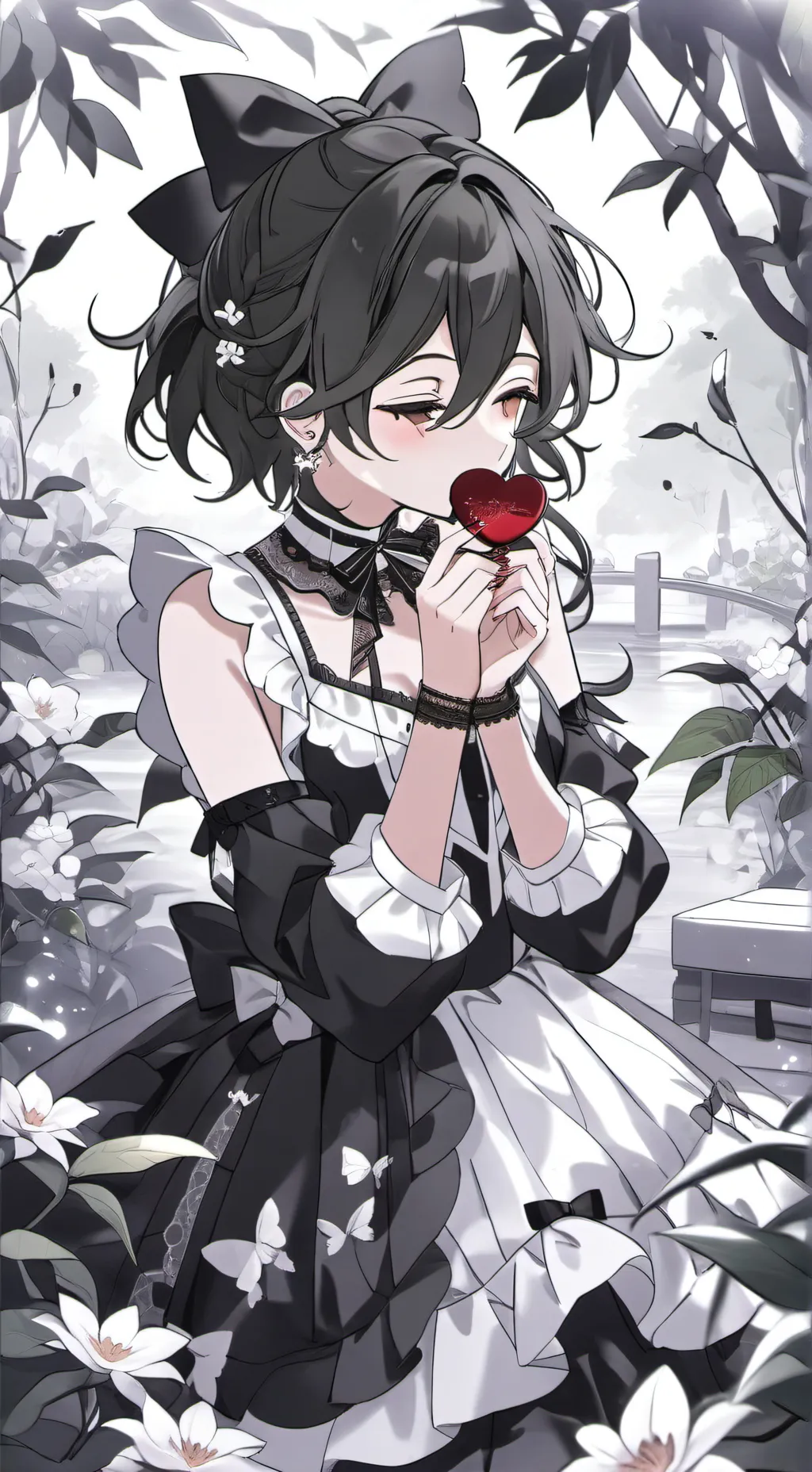 ai character: your uwu/love maid background