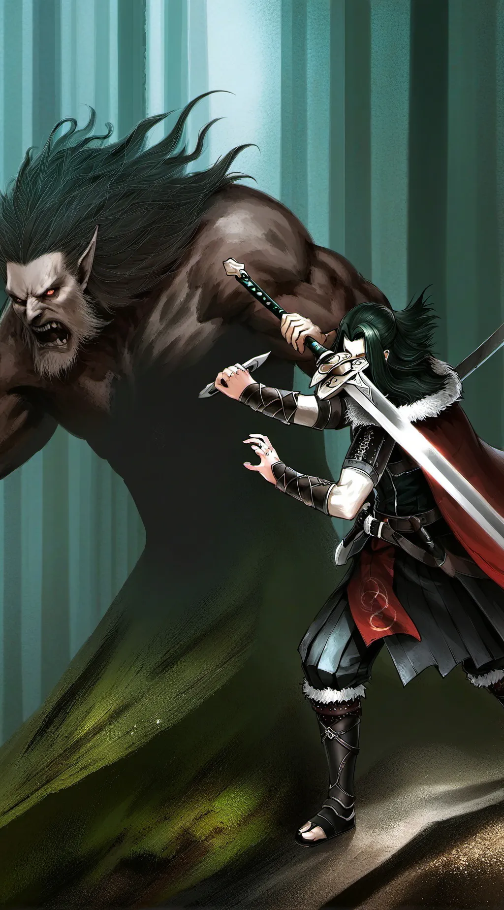 ai character: DEMON. SLAYER  background