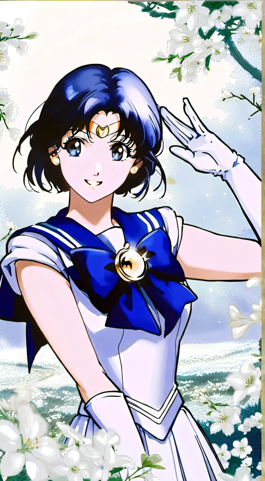 ai character: sailor mercury background