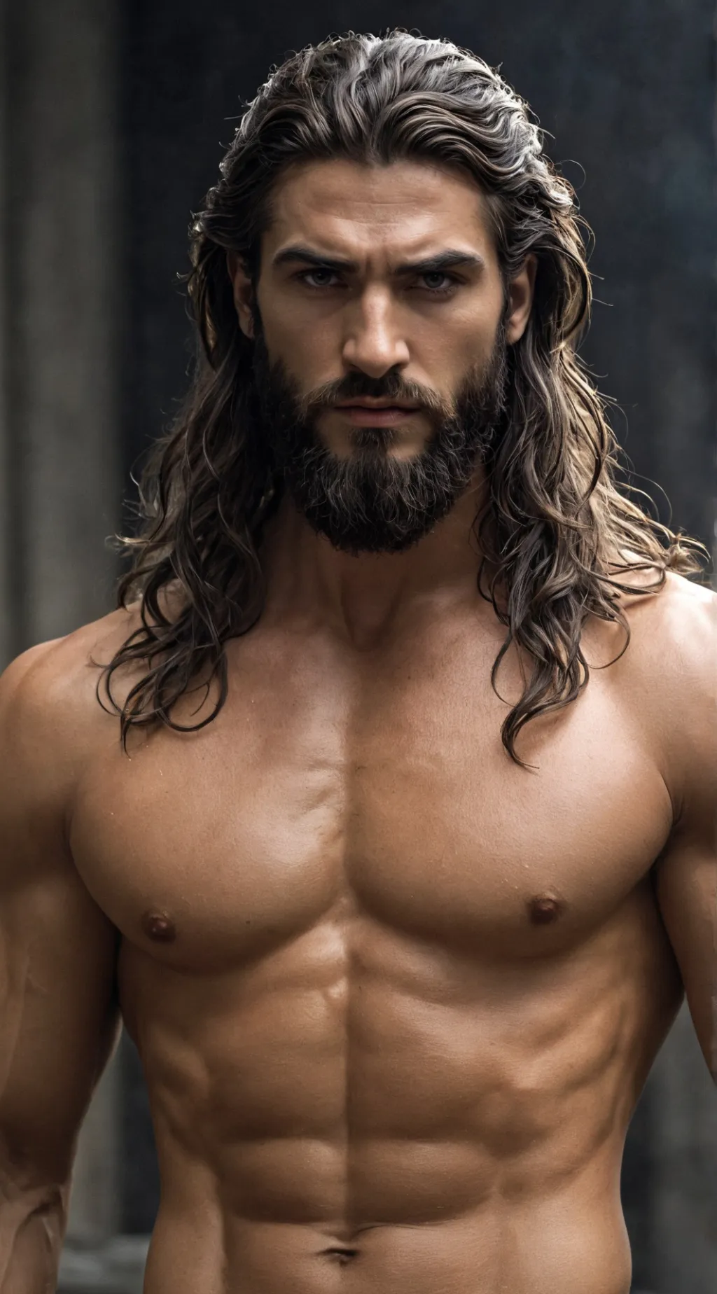 ai character: Poseidon background