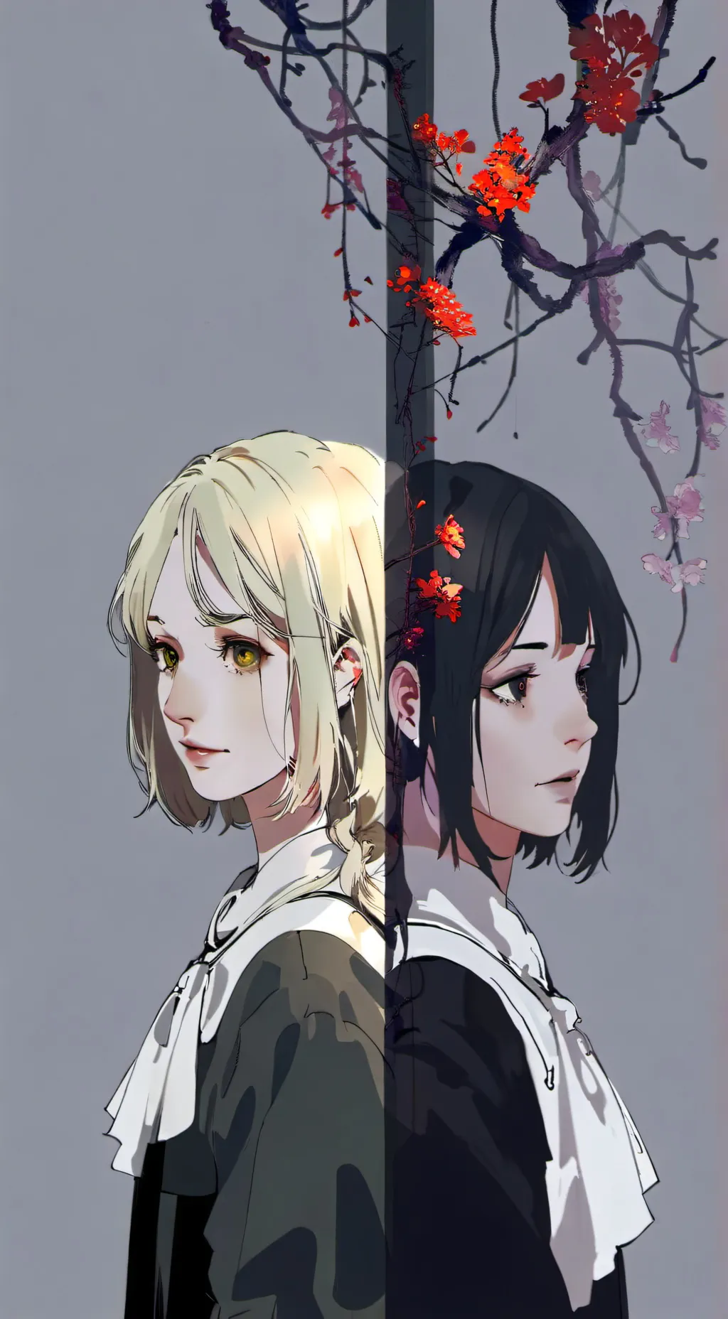 ai character: 双生怨灵 background