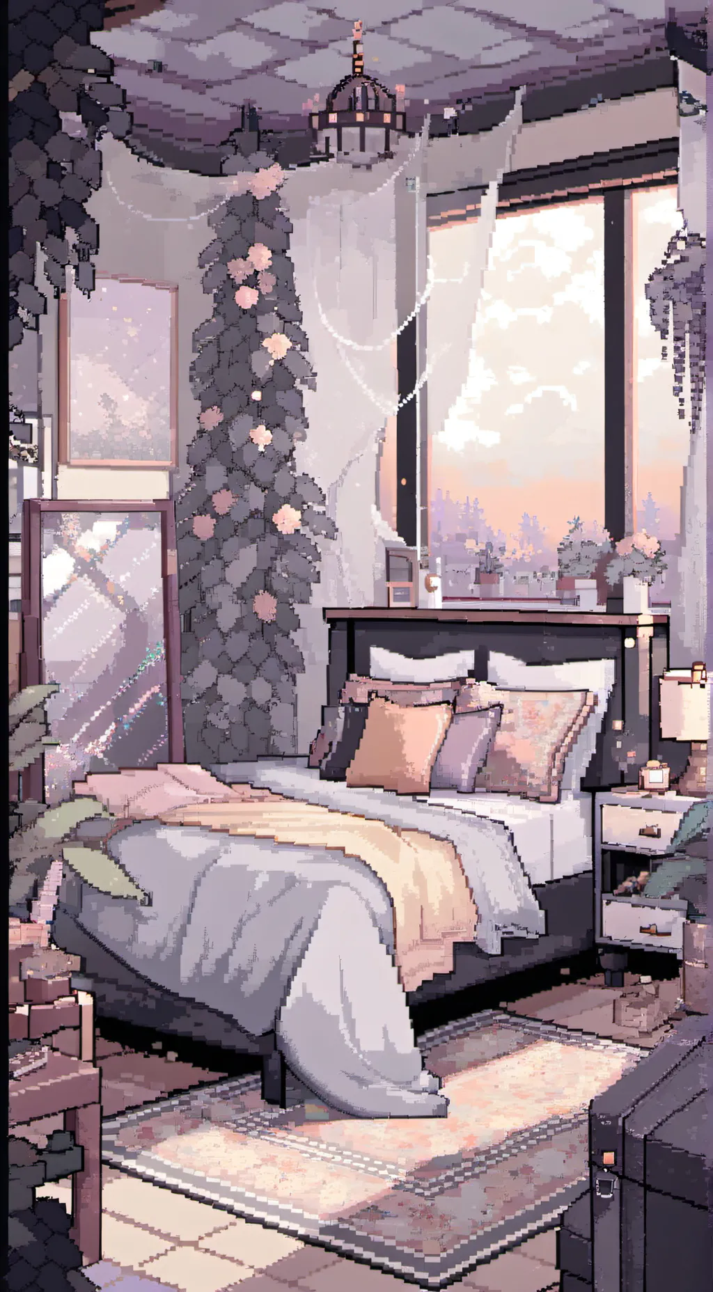 ai character: CH ✗ Sleepover background