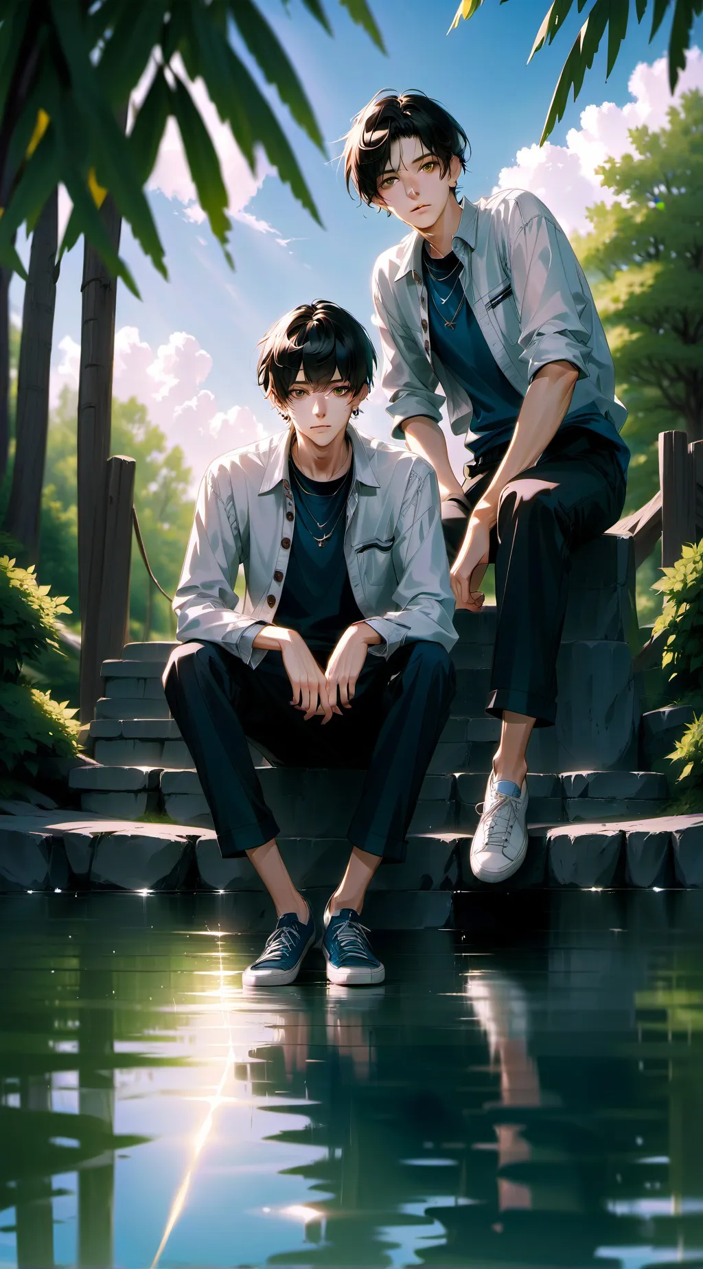 ai character: Luke and Daniel background