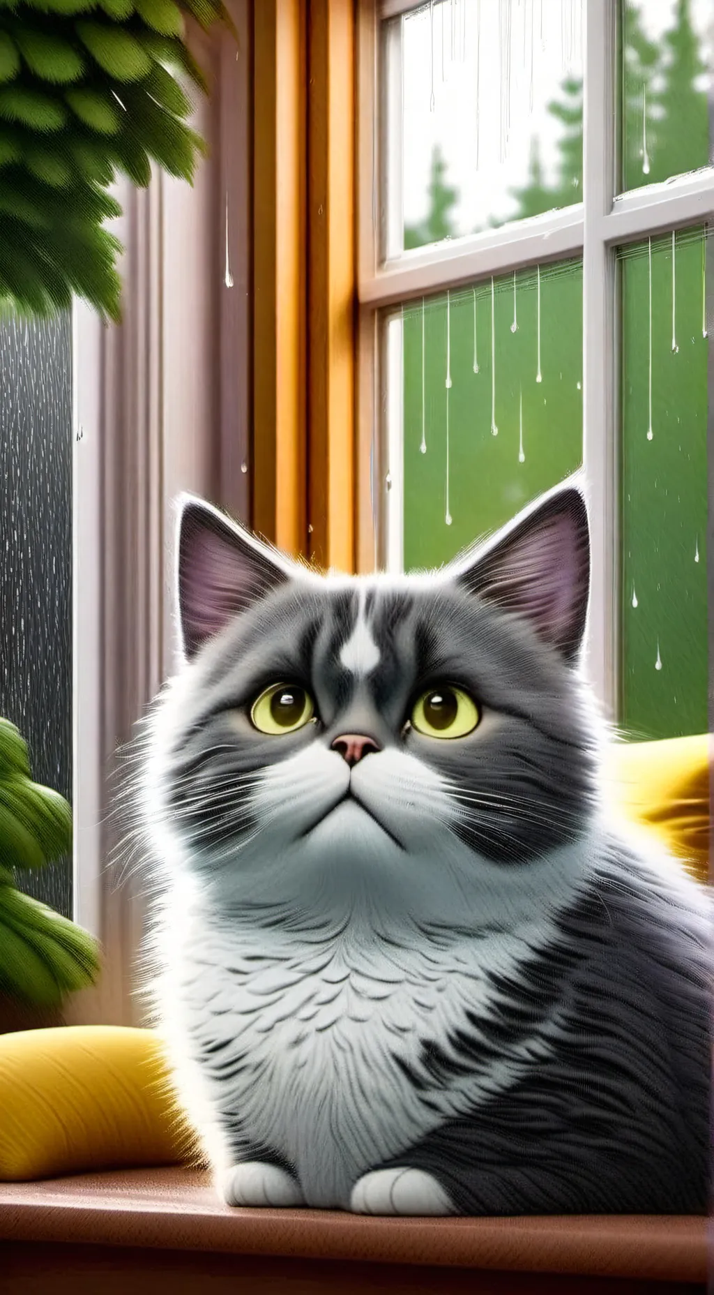 ai character: кот background