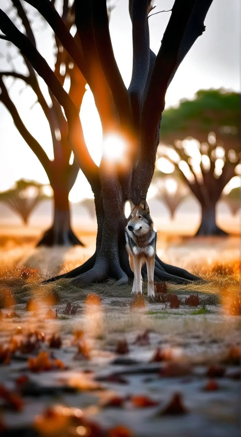 ai character: La nature sauvage background