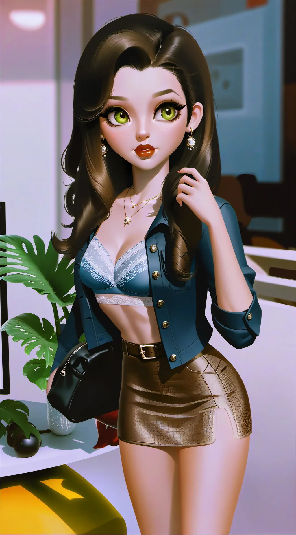 ai character: merry zany James  background