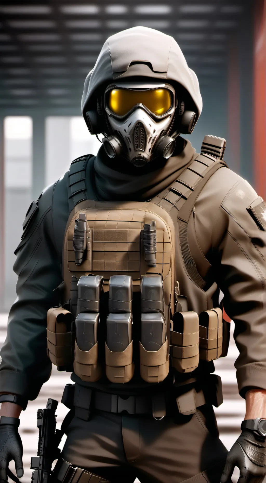 ai character: Ghost background