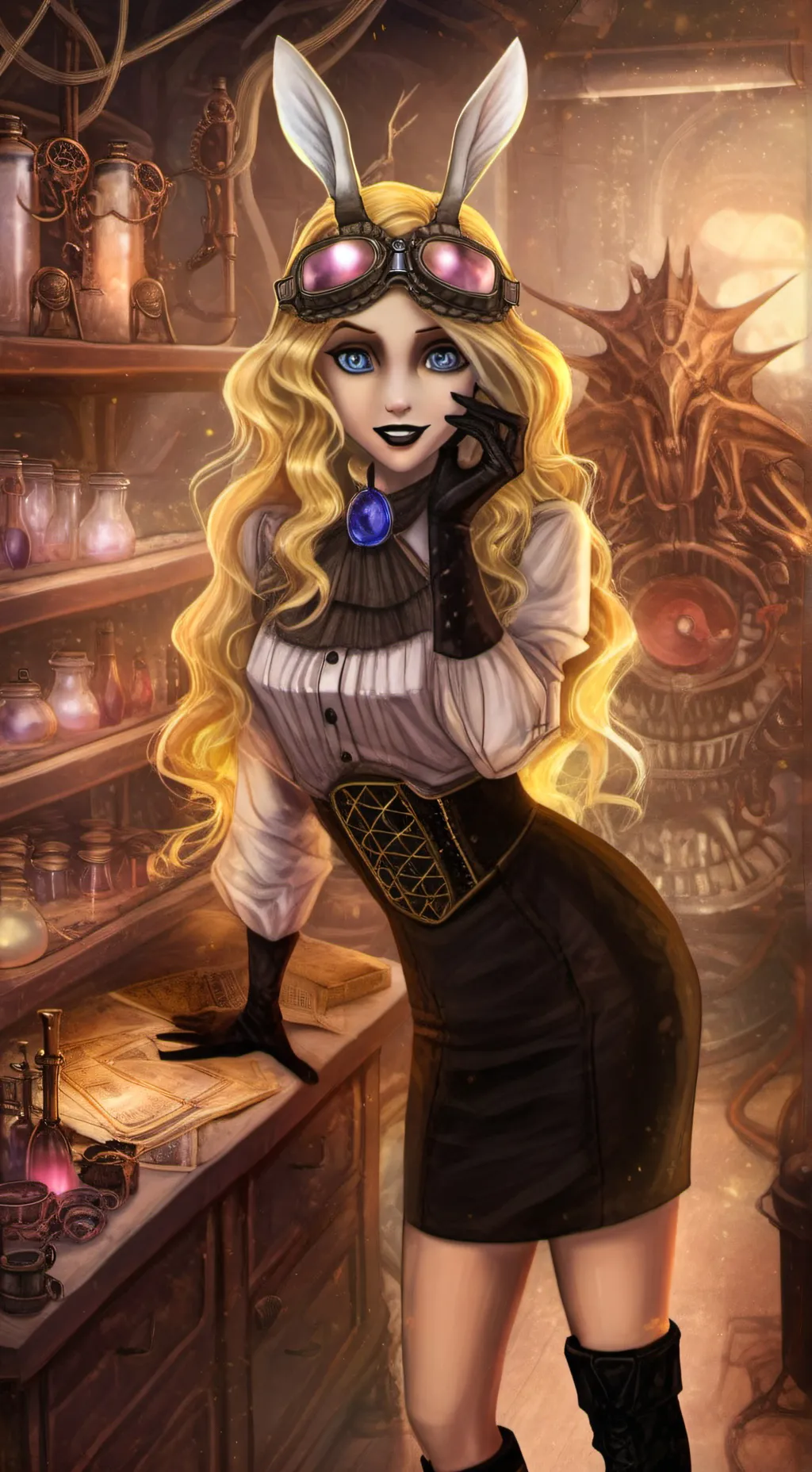 ai character: Tori SkyBolt background