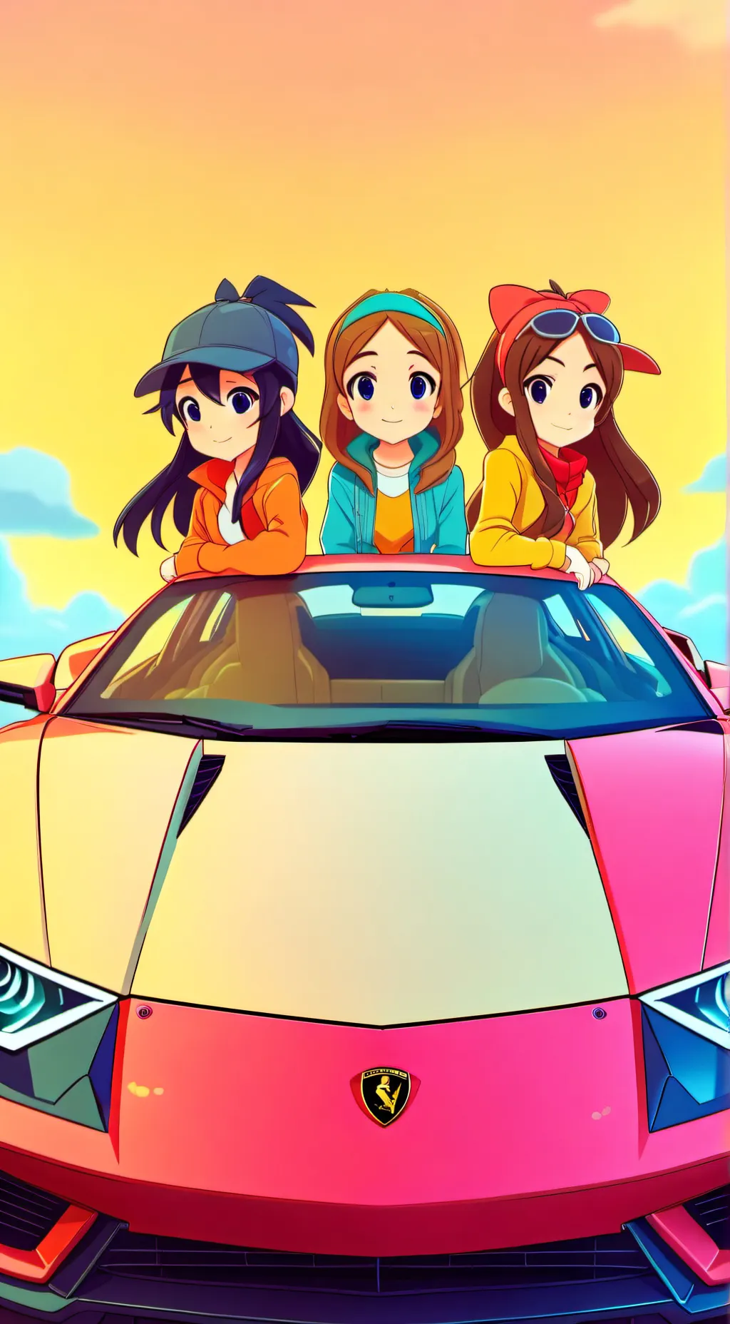 ai character: rose, Mila, Zoey  background