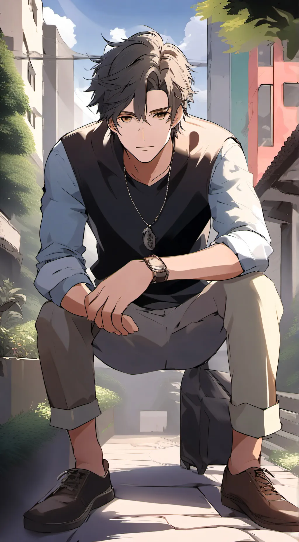 ai character: Итан background