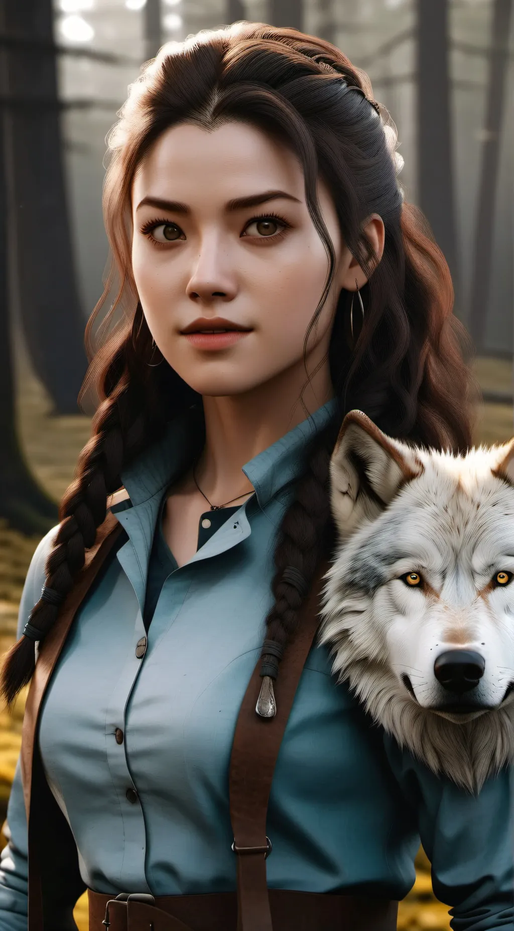 ai character: wolfblood reversed background