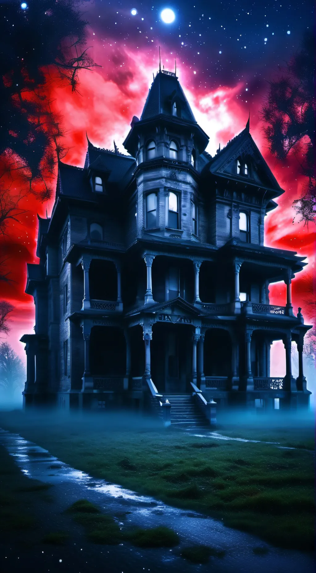 ai character: Haunted hotel!  background