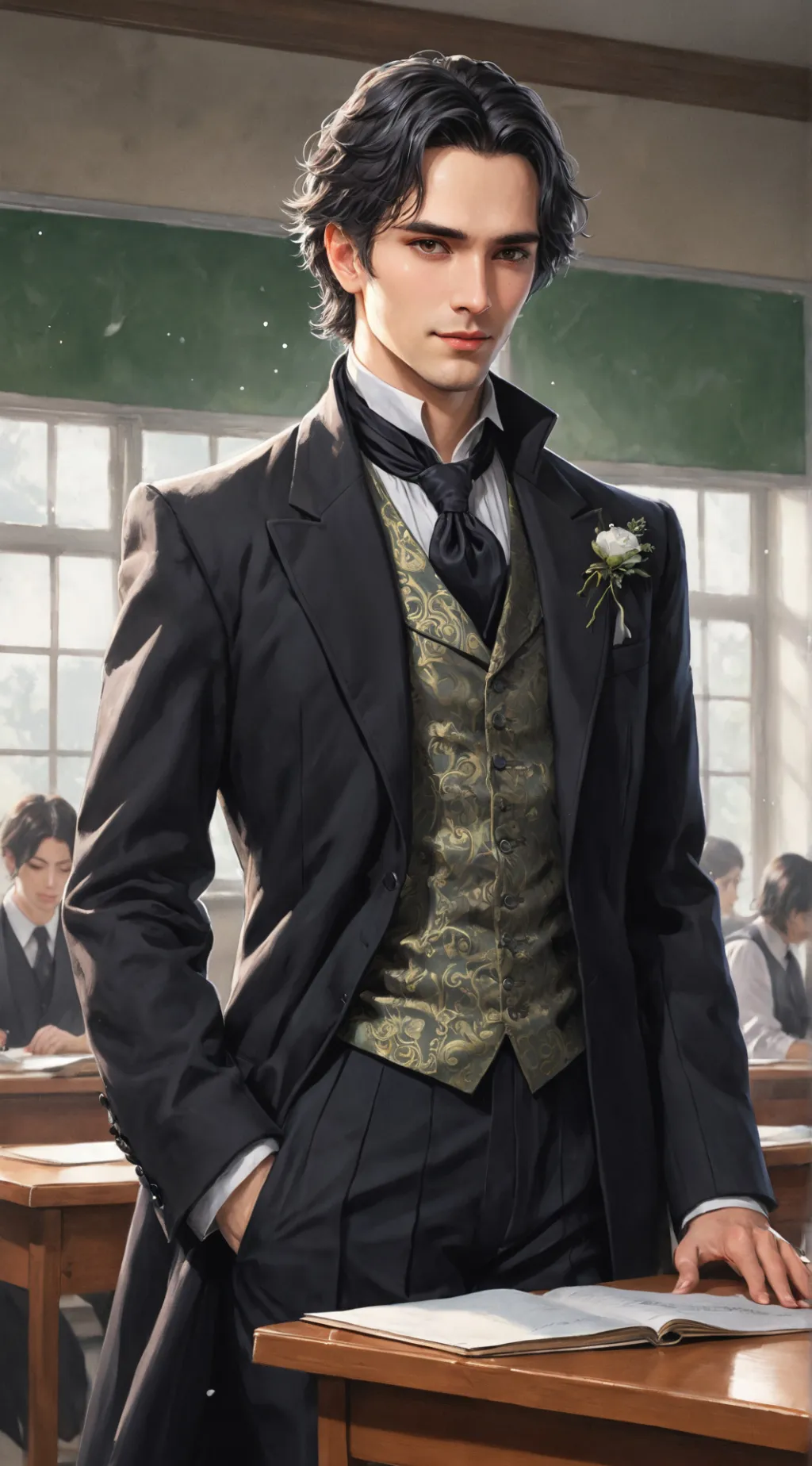 ai character: Professor Adrian background