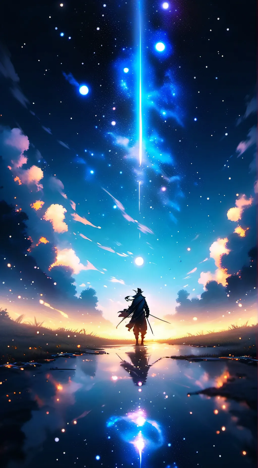 ai character: Dark and Light background