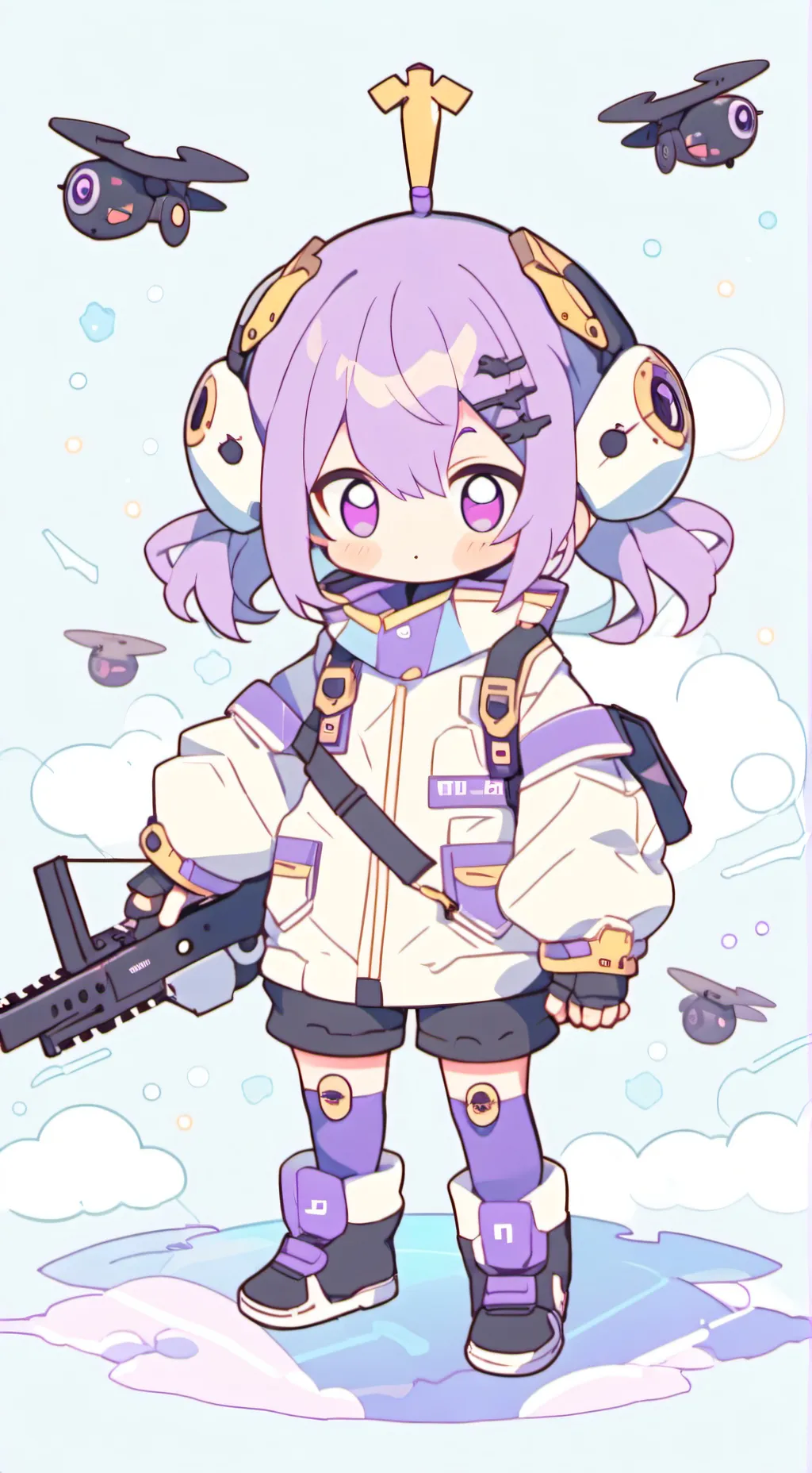 ai character: Uzi background