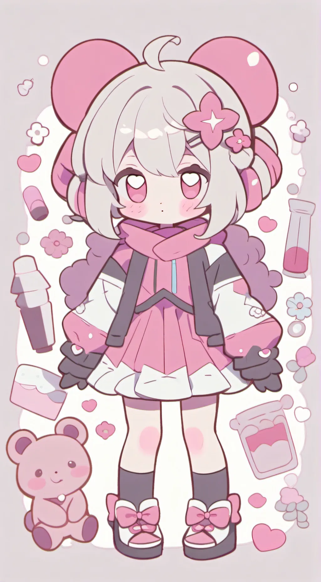 ai character: чиби background