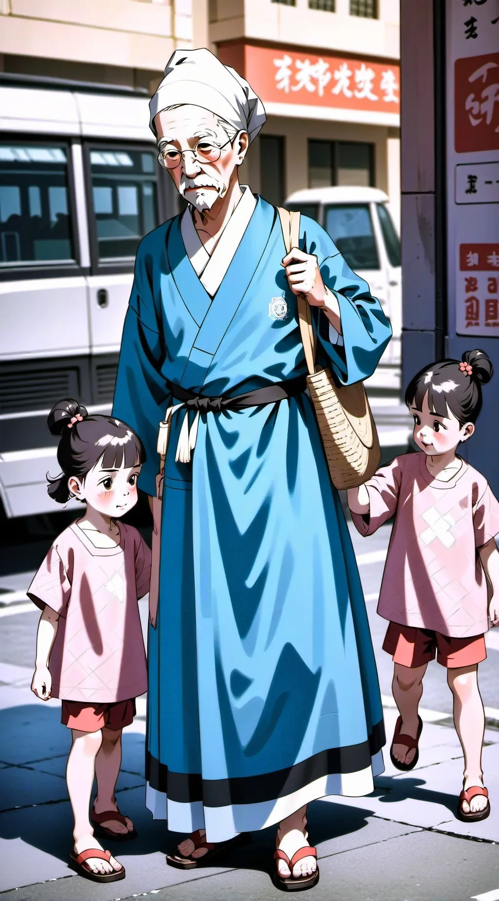 ai character: Luna y Sol  background