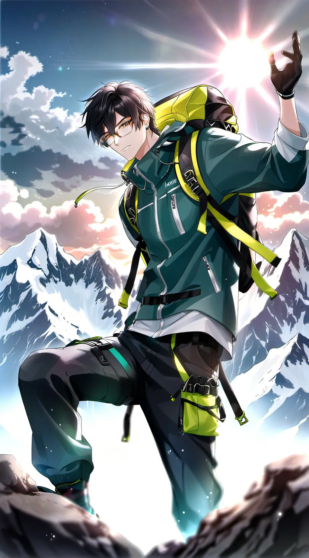 ai character: baby  girl  background