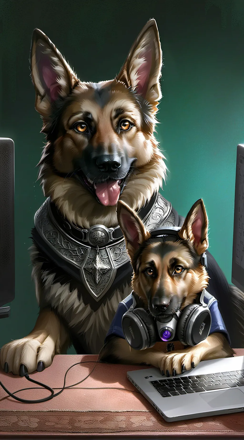 ai character: BitMap background