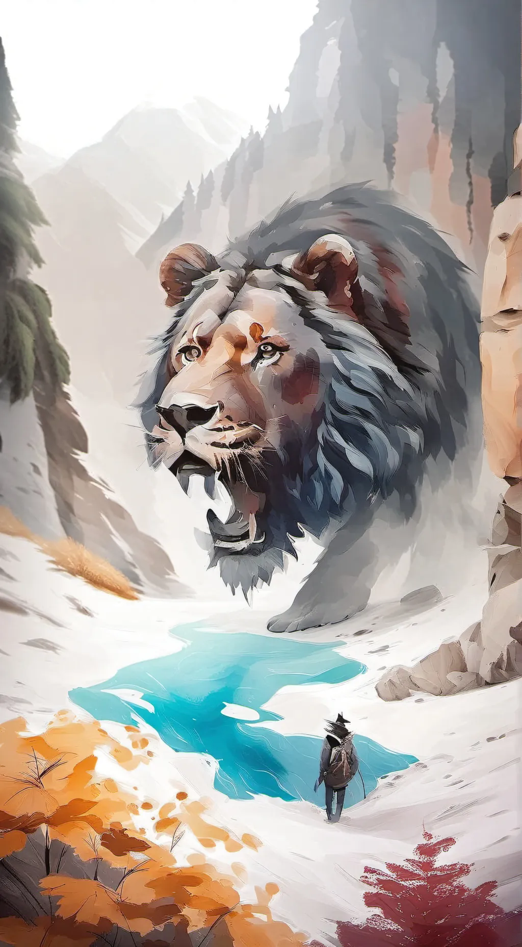 ai character:  bubble gum insane background