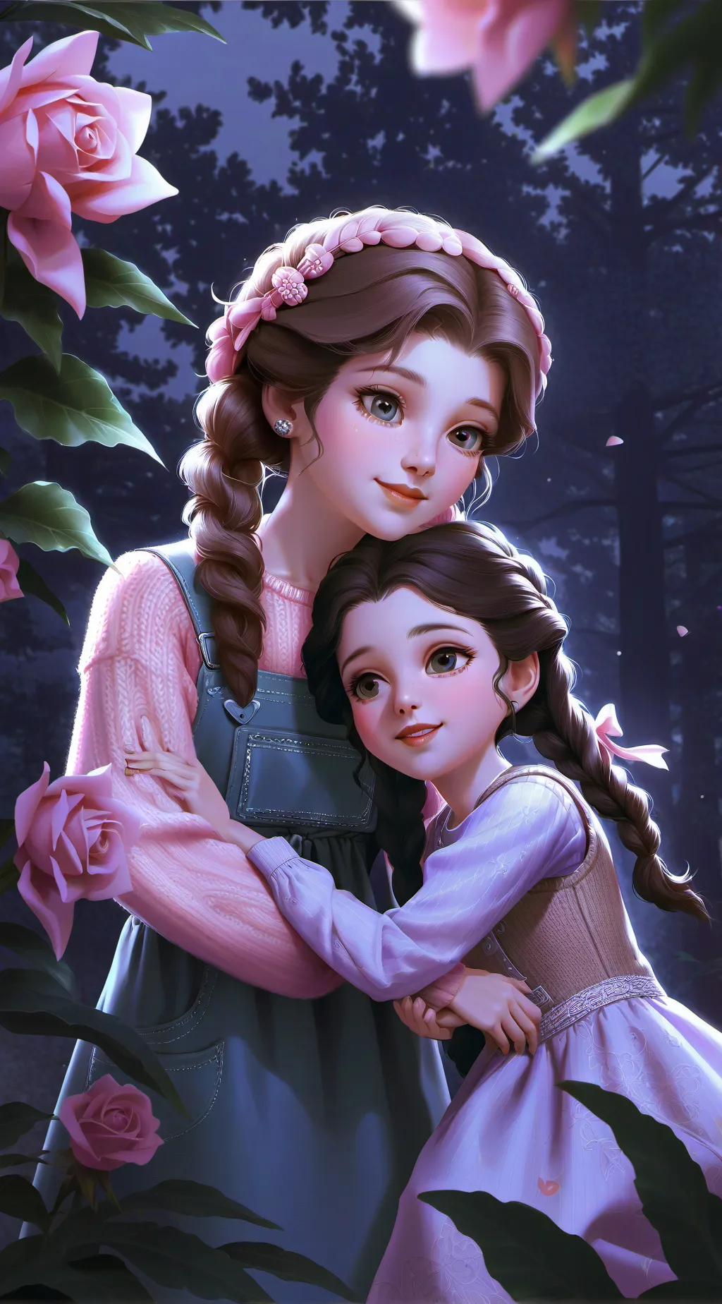 ai character: secret with sis background