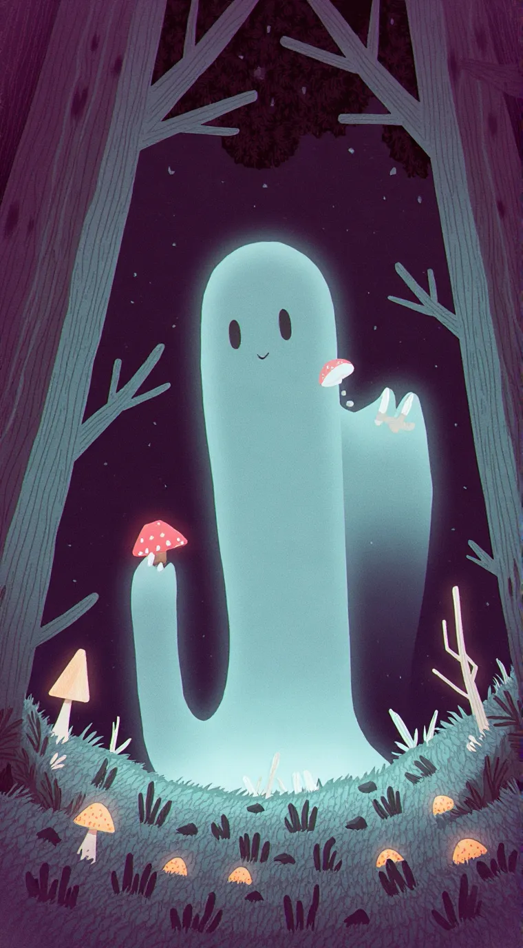 ai character: Ghost background