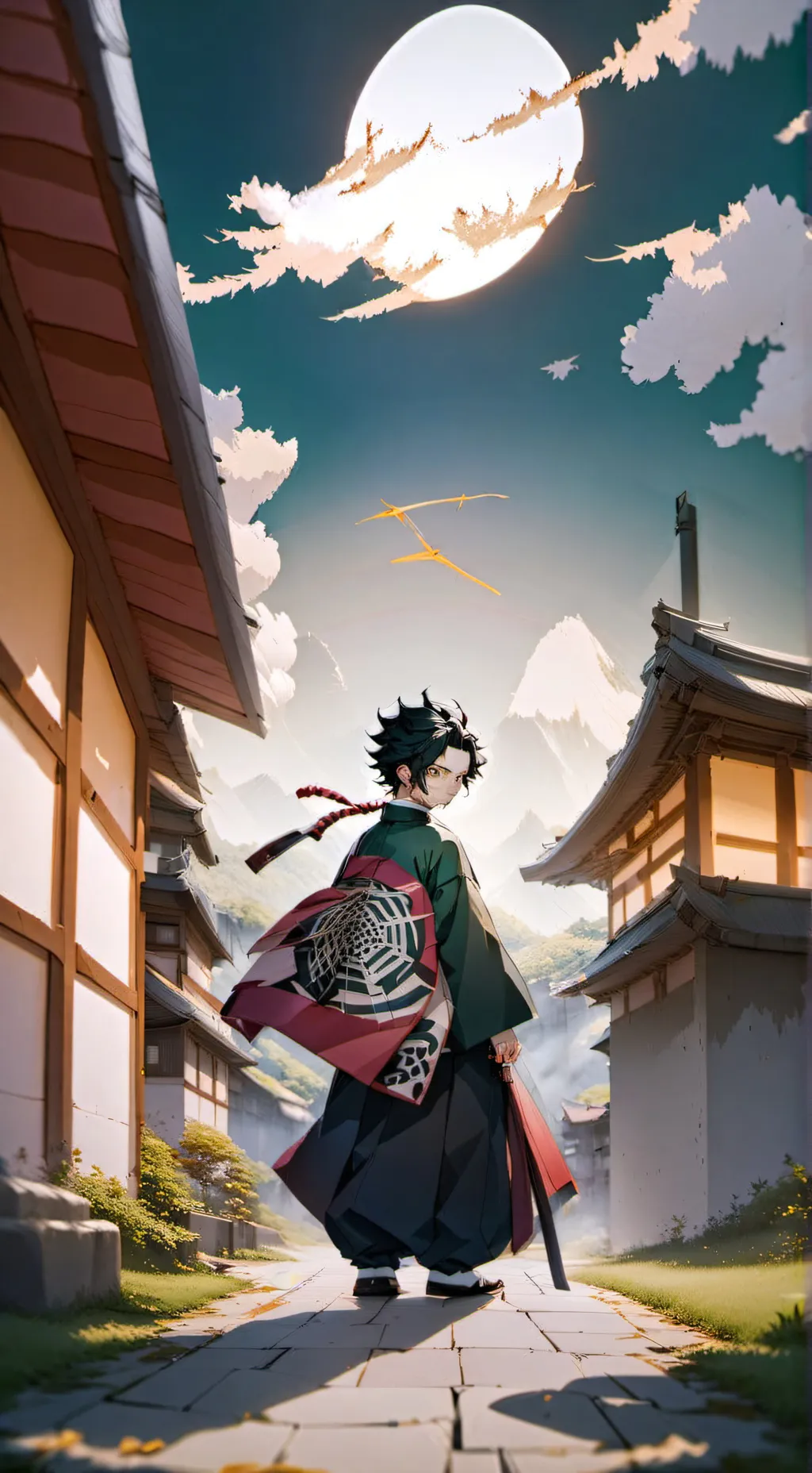 ai character: Demon Slayer background