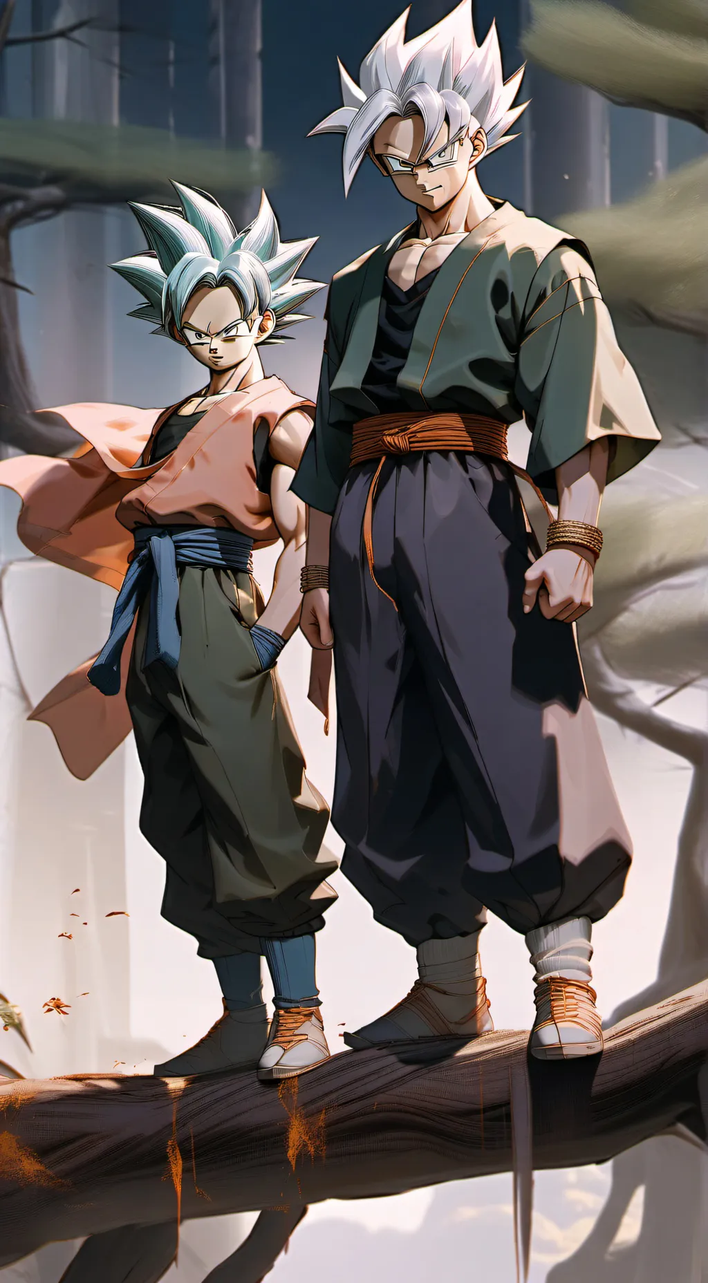 ai character: Trunks and Goten background