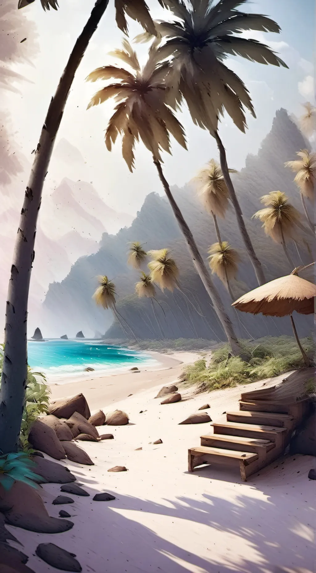 ai character: island  background