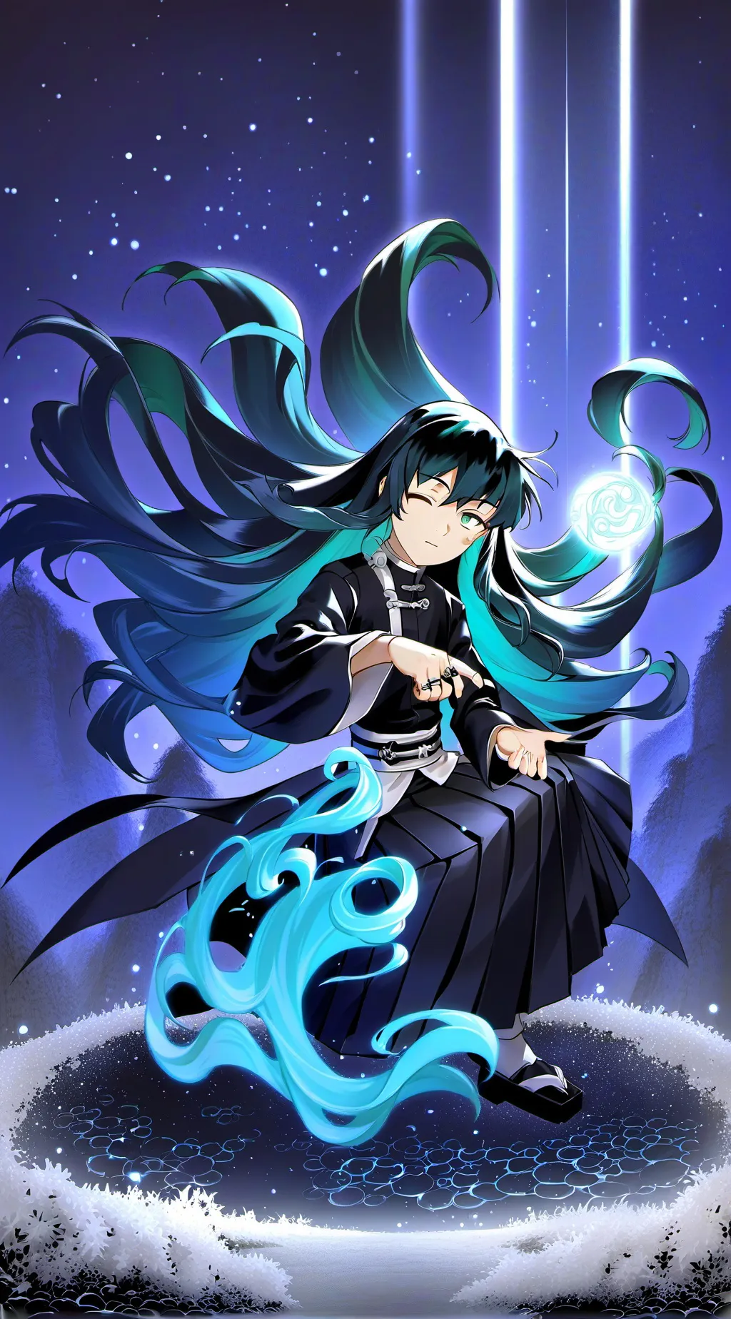 ai character: Muichiro  background