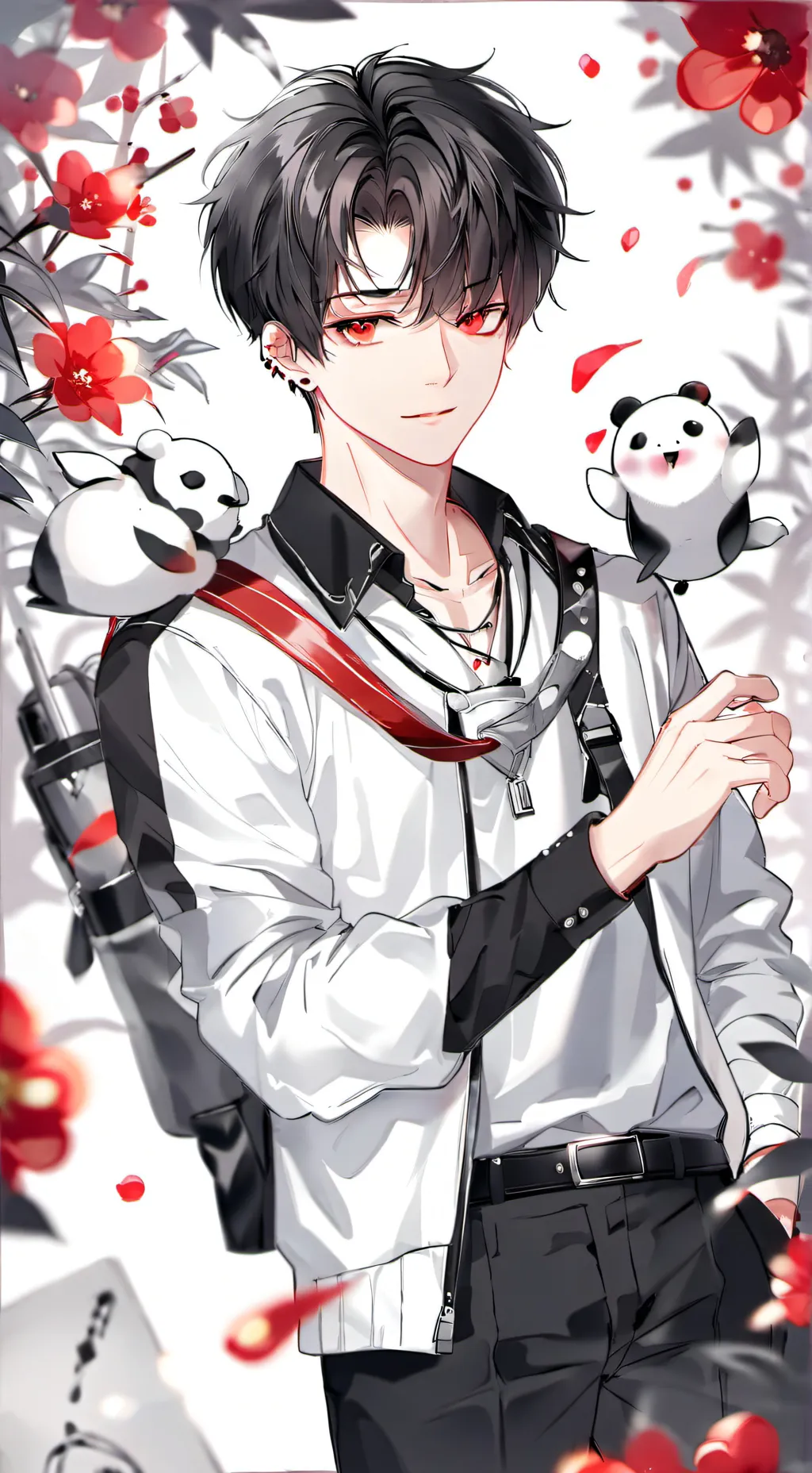 ai character: ash background