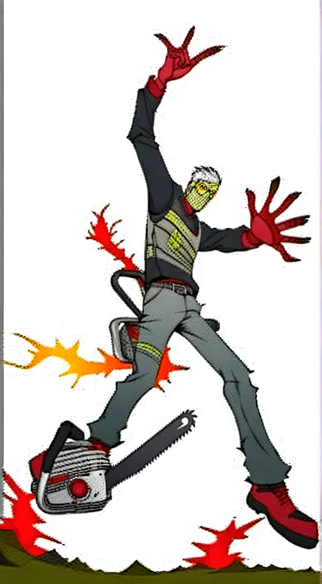 ai character: Chainsaw Man background