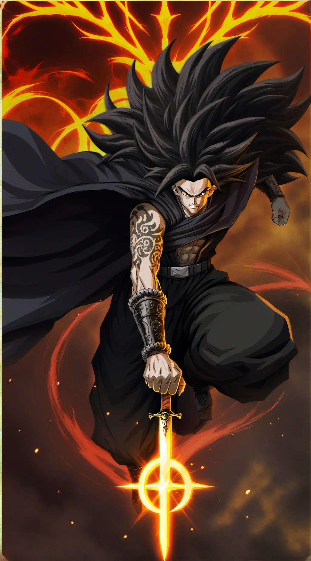 ai character: Guerra Saiyajin background