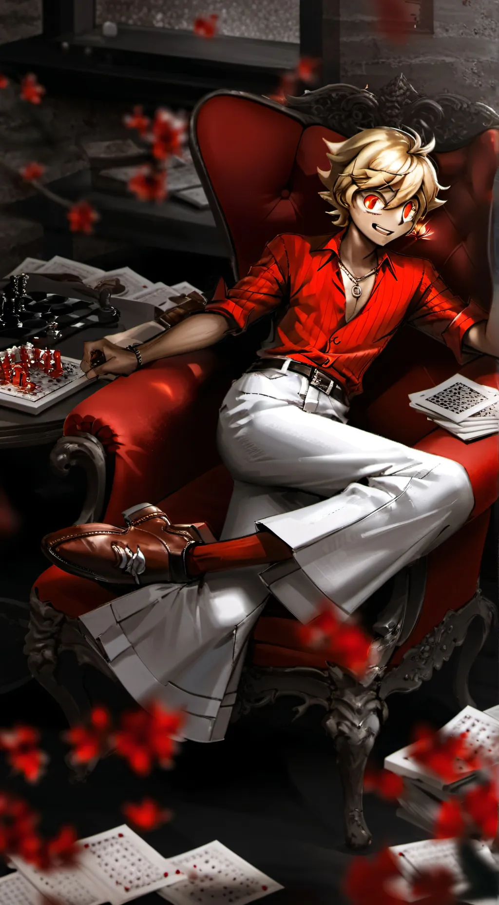 ai character: Malt Marzipan background