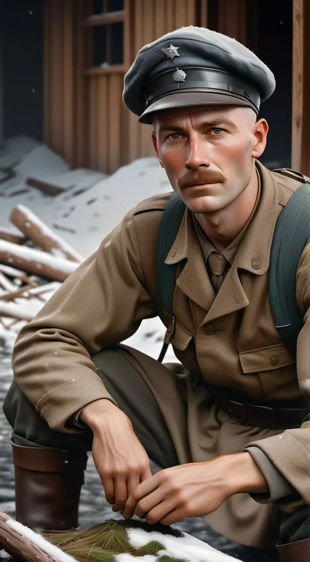 ai character: Western front background