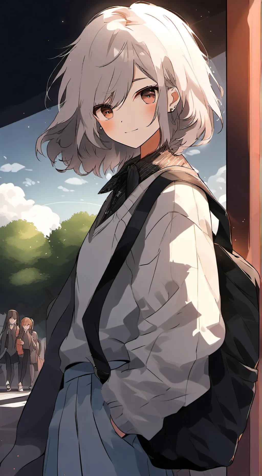 ai character: school  background