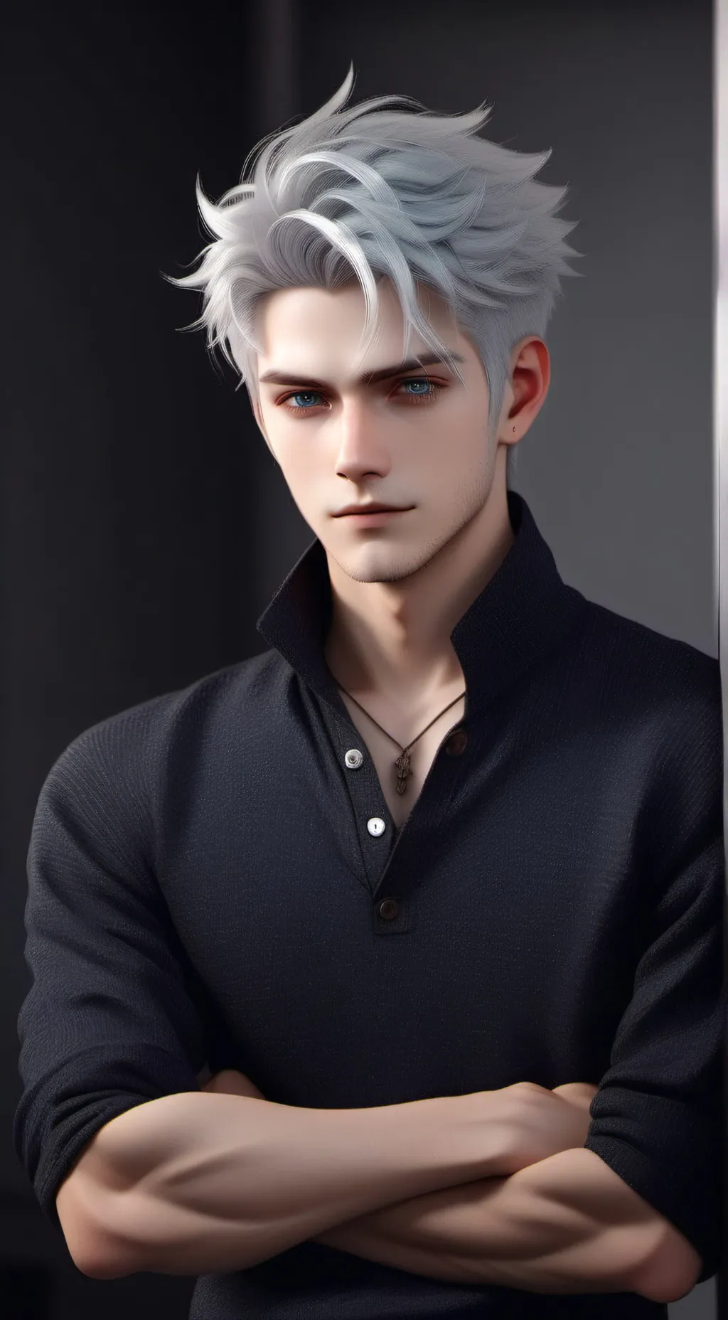 ai character: Alex the Icy Enigma background