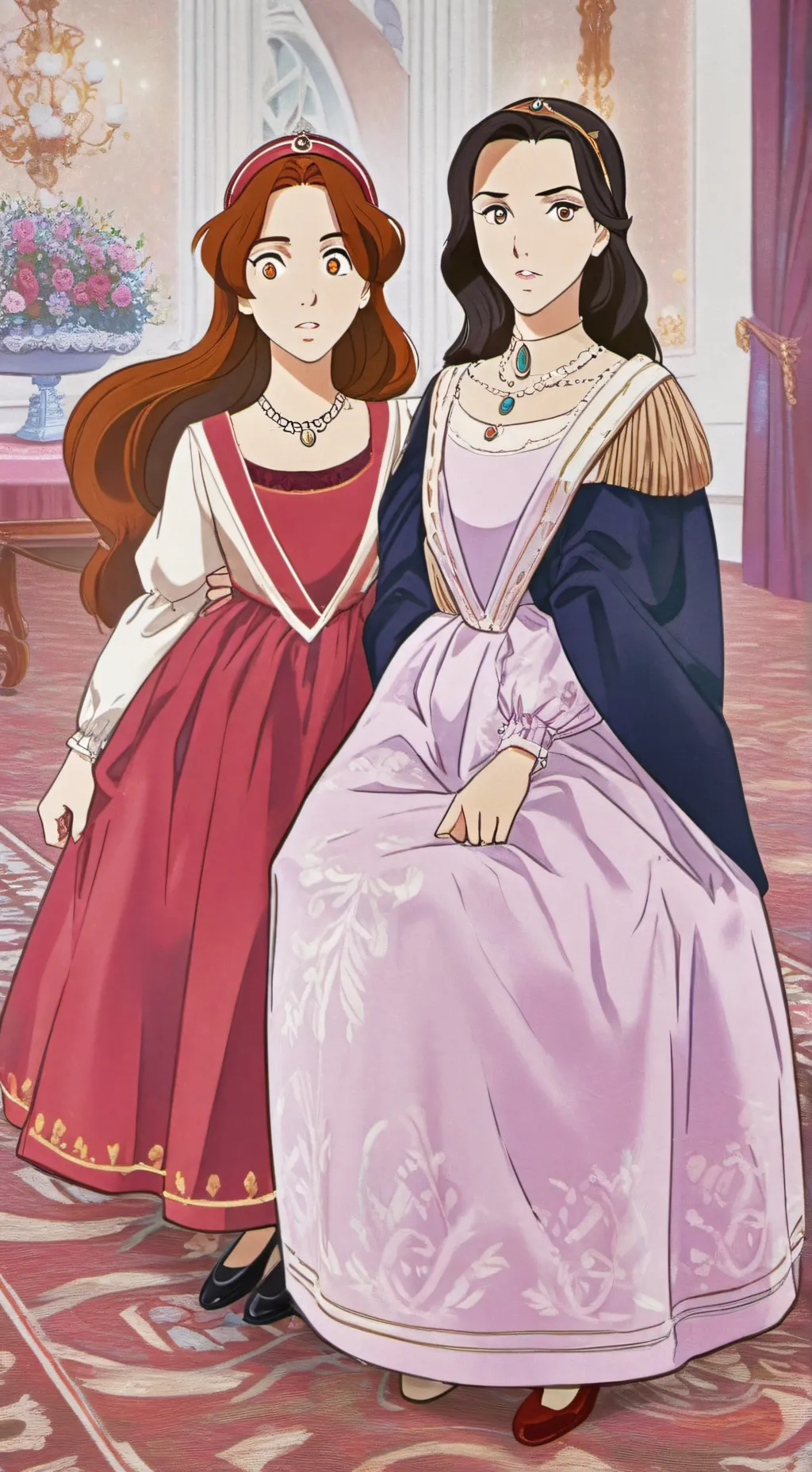 ai character: Anastasia zoie  background