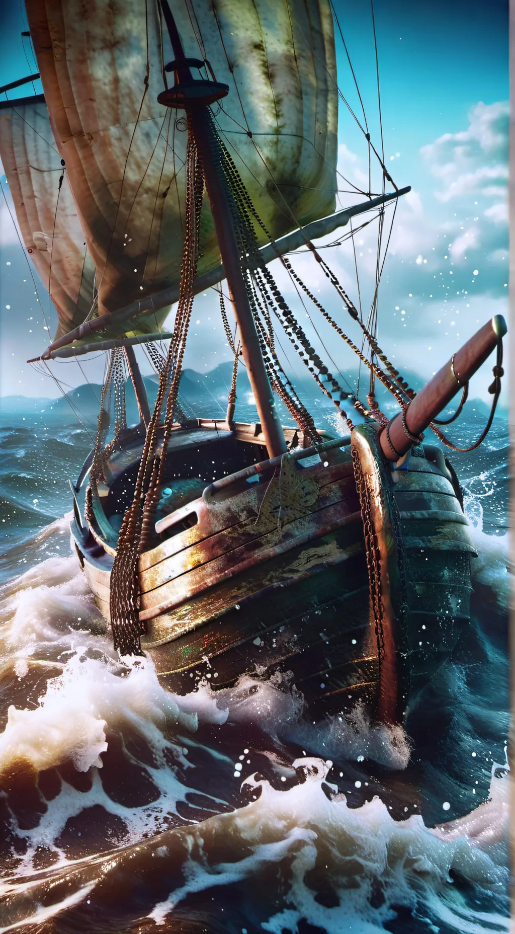 ai character: DS mermaid au background