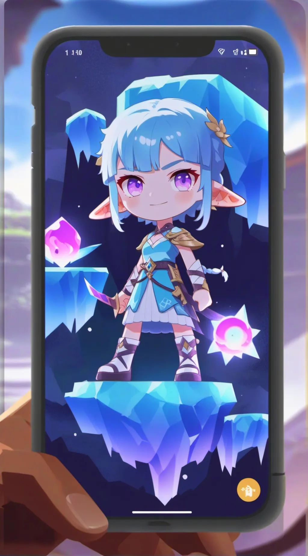 ai character: Lg x tbh background