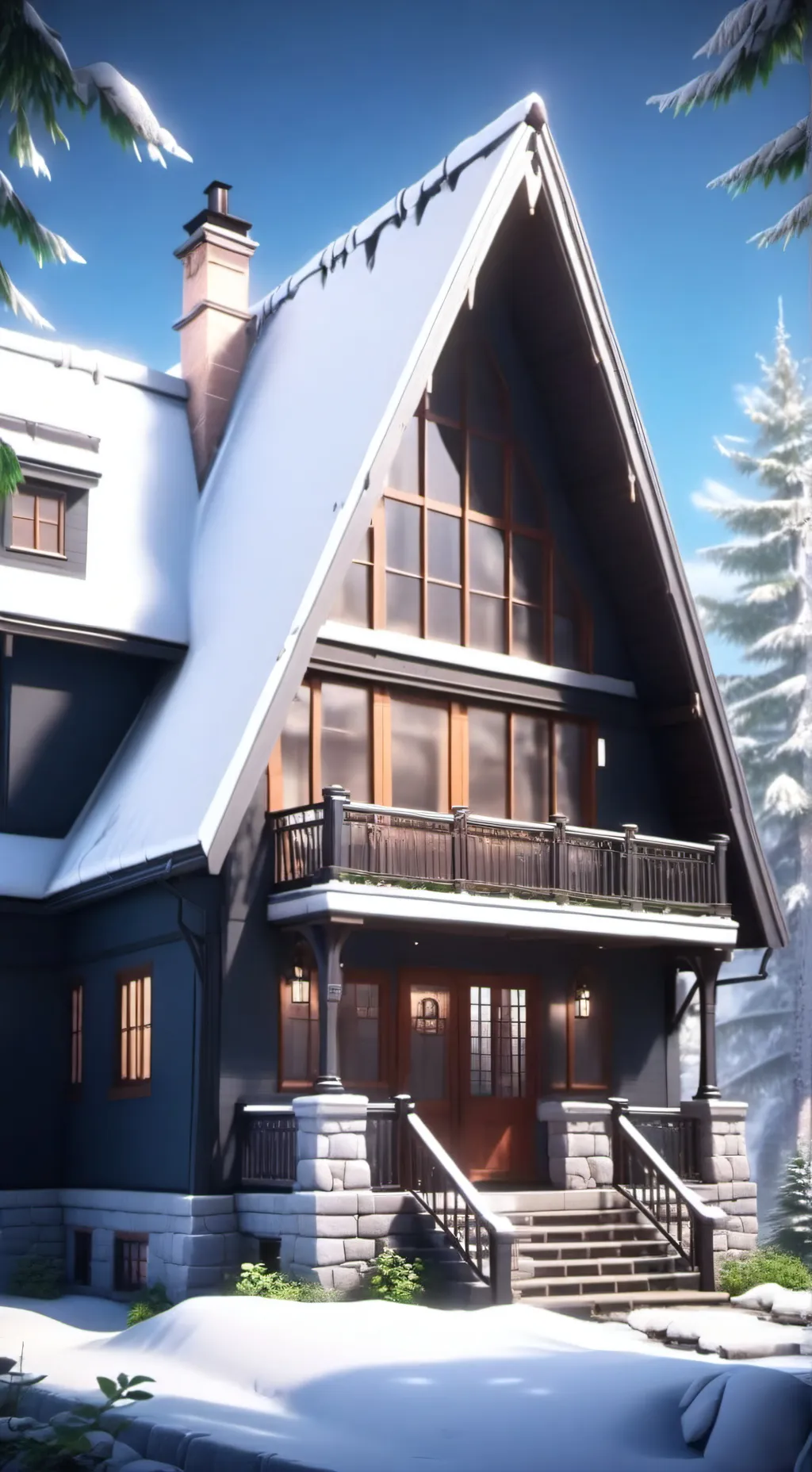 ai character: Sprunki cold as 🧊 background