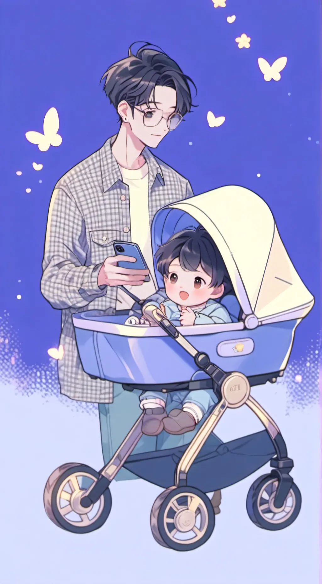 ai character: Your baby  background