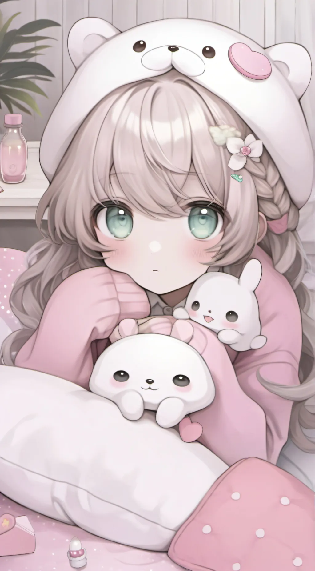 ai character: LoV sleepover! background