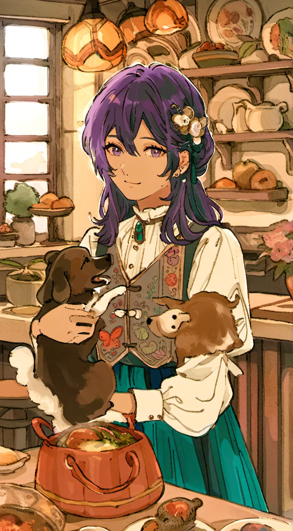 ai character: yandere sim×kdh background