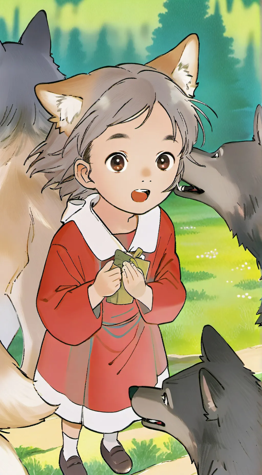 ai character: wolf background