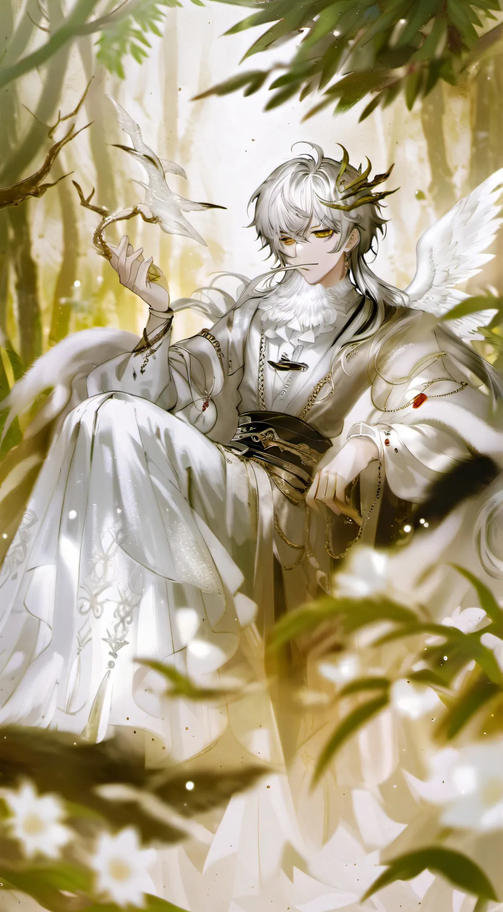 ai character: Ángel background