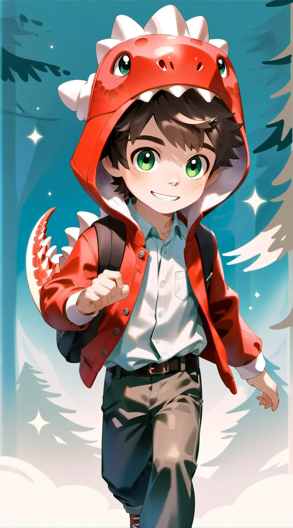 ai character: dinobro  background